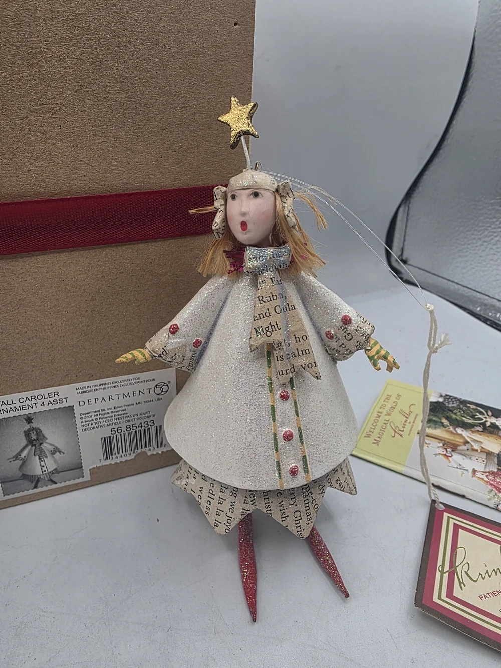 Dept 56 Patient Brewster Figure Ornament Tall Caroler
